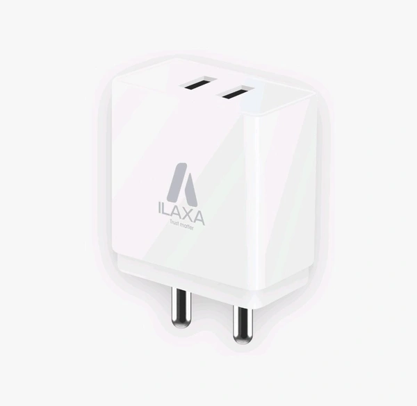 2.4 Amp Dual Port Charger  - White