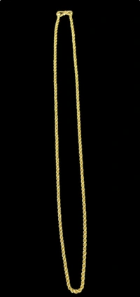 Hollow Rope Chain - 22 Inch, 18K, 8.0g