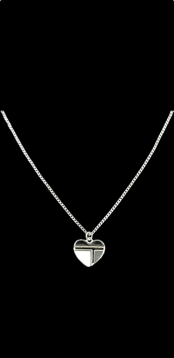 Ladies Heart Pendant With Chain - 18 Inch, 2.9 Grams