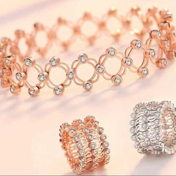 Ladies Silver Ring Cum Bracelet - Multisize, 10 Grams, 92.5 Hallmarked Sterling Silver