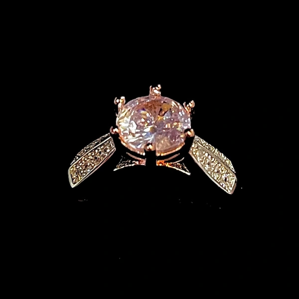 Ladies Silver Solitaire Ring - 12, 2.8 Gram, 92.5 Hallmarked Steerling Silver