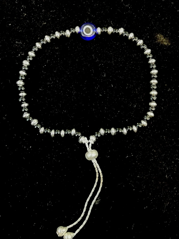 Ladies Silver Nazariya Bracelet - 92.5 Hallmarked Sterling Silver, Multisize, 5.50 Grams