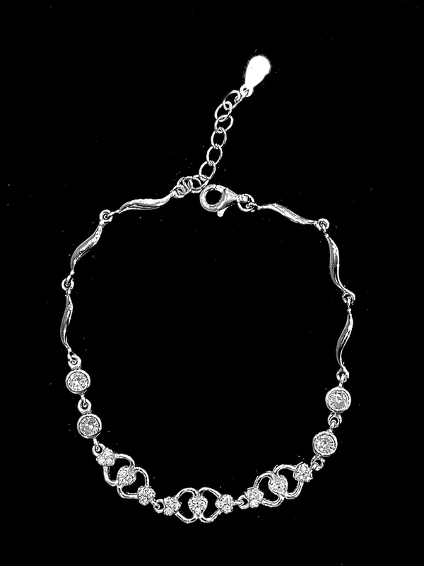 Ladies Silver Bracelet - 92.5 Steerling Silver, Free Size, 7.10 Grams