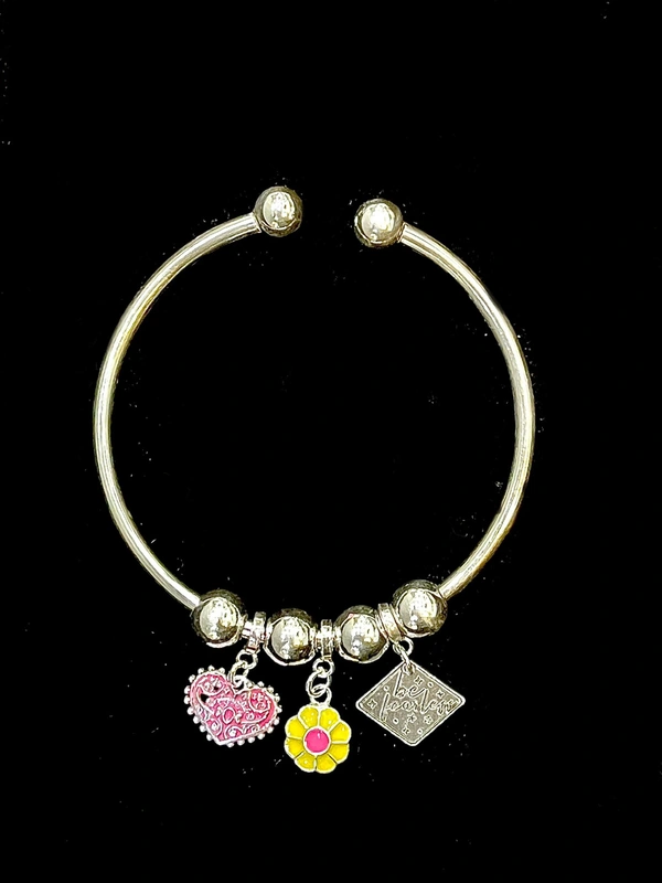 Ladies Silver Kada - 92.5 Hallmarked Steerling Silver, 2.25 Inch, 12.0 Grams