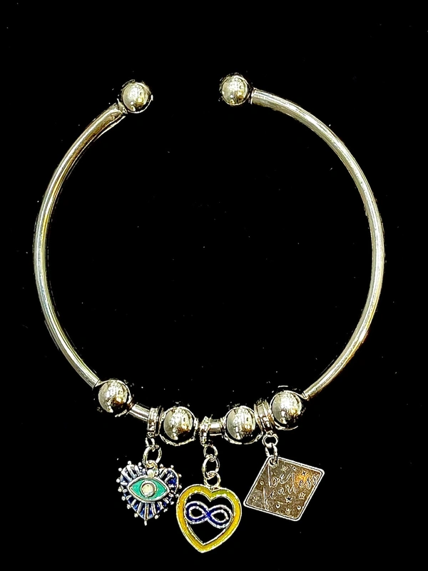 Ladies Silver Kada - 92.5 Hallmarked Sterling Silver, 2.25 Inch, 12.0 Grams