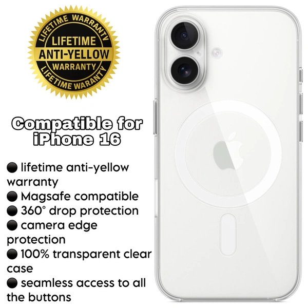 Iphone 16 Magsafe Compatible Clearcase