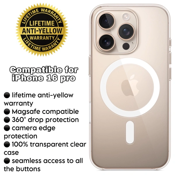 iPhone 16 Pro Magsafe Compatible Clearcase