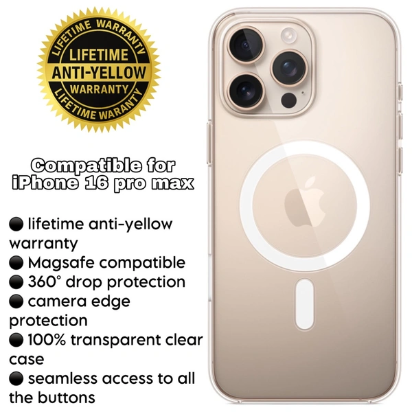 iPhone 16 Pro Max Magsafe Compatible Clearcase 
