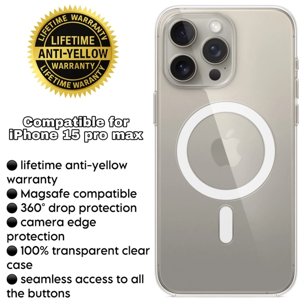 iPhone 15 Pro Max Magsafe Compatible Clearcase