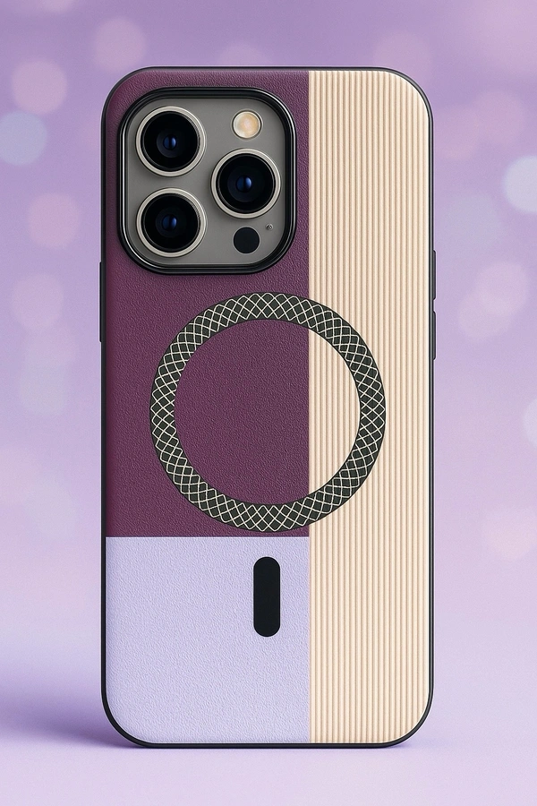 3D Textured print Soft Cover With MagSafe Compatibility  - iPhone 15 Pro