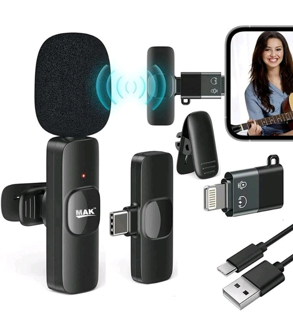 Wireless Lapel Microphone Android/ IPhone/Pc