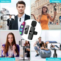 Wireless Lapel Microphone Android/ IPhone/Pc
