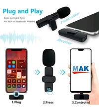 Wireless Lapel Microphone Android/ IPhone/Pc