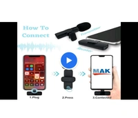 Wireless Lapel Microphone Android/ IPhone/Pc