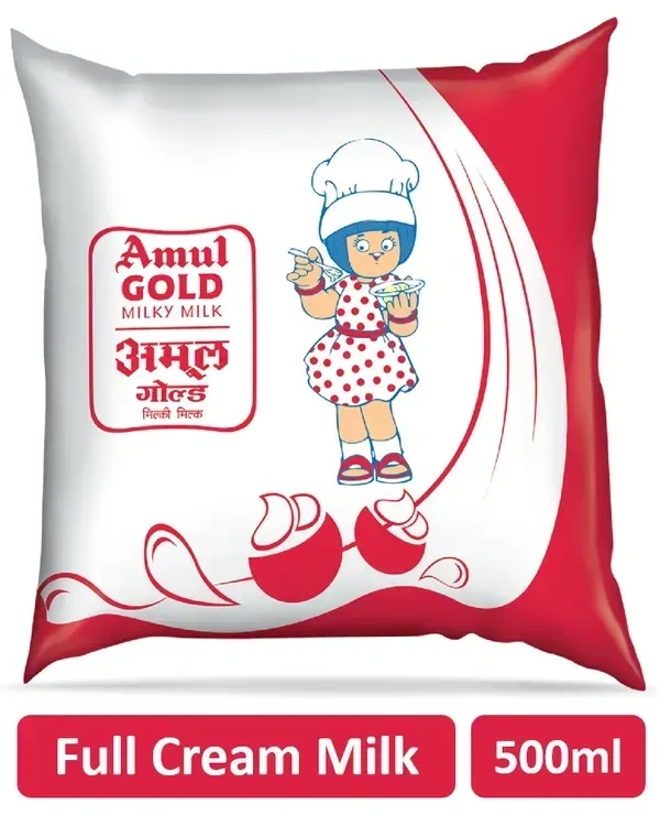 Amul Full Cream Milk - 500 mL