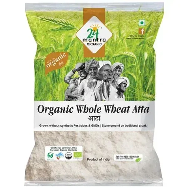 24 Mantra Organic Whole Wheat Atta - 1 Kg