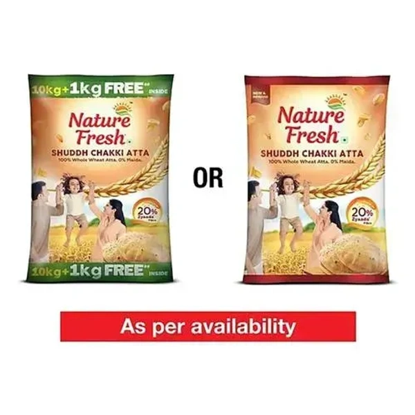 Nature Fresh Sampoorna Chakki Atta - 10 Kg