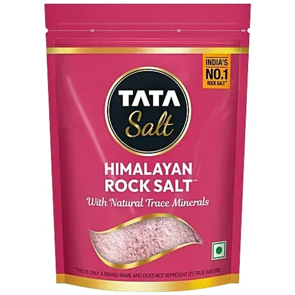 Tata Himalayan Rock Pink Salt - With Natural Trace Minerals, 1 kg Pouch - 1 kg