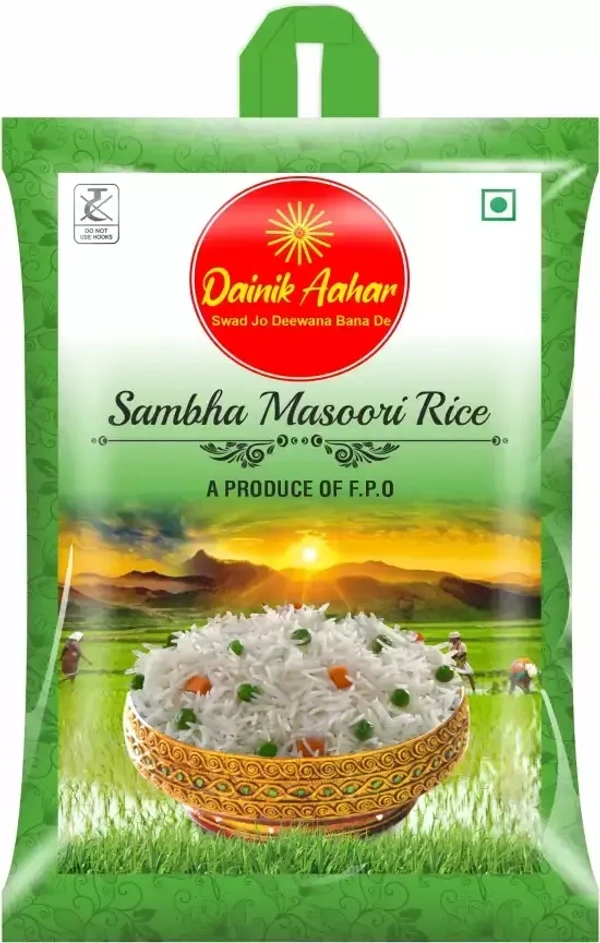 Dainik Aahar Sambha Masoori Rice Steam Rice, 5 kg - 5 kg