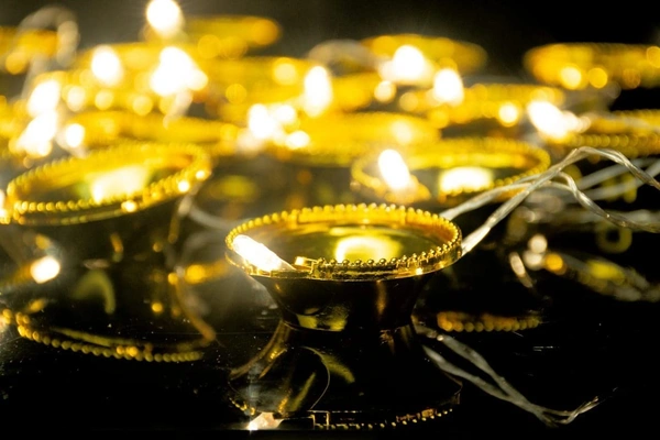 DEEP RISE Golden Diya Pixel Light