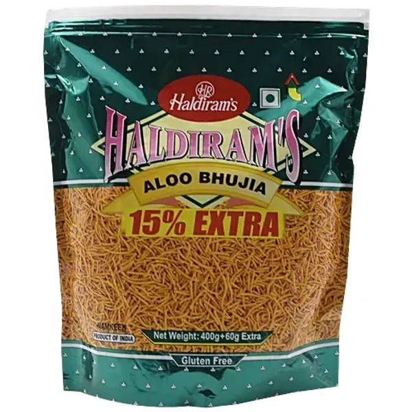 Haldiram's Aloo Bhujia Namkeen, 400 g Pouch - 400 g
