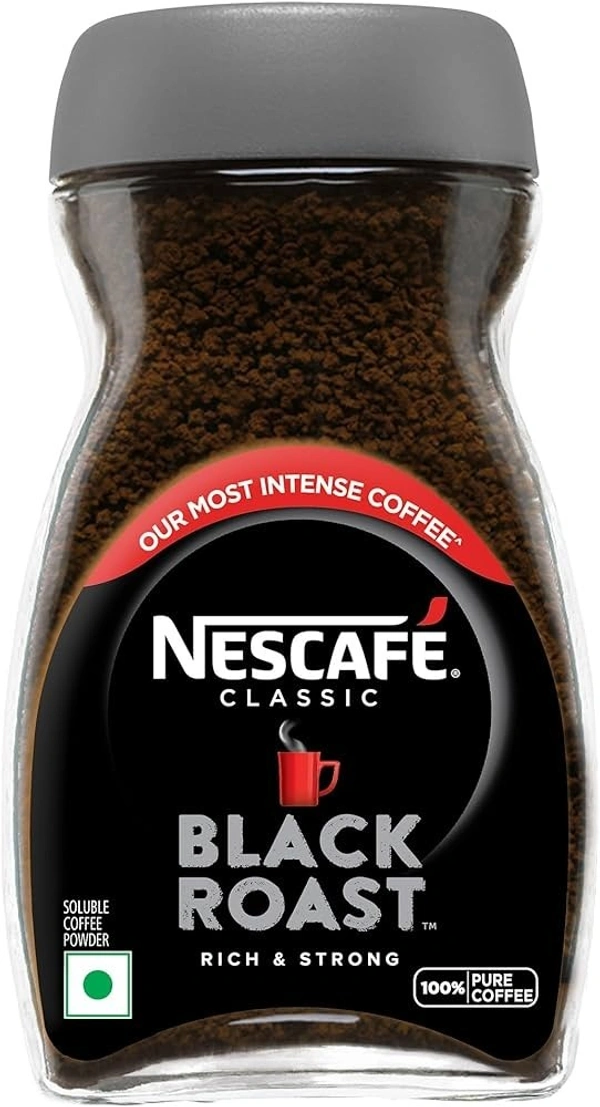 Nescafe Classic Black Roast Instant Coffee Powder - Rich & Dark, 90 g Jar - 90g