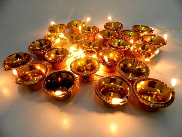 DEEP RISE Golden Diya Pixel Light