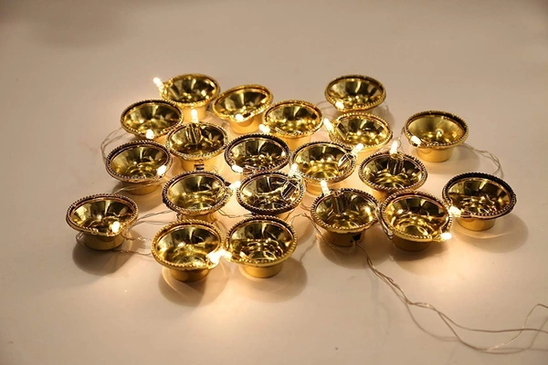 DEEP RISE Golden Diya Pixel Light