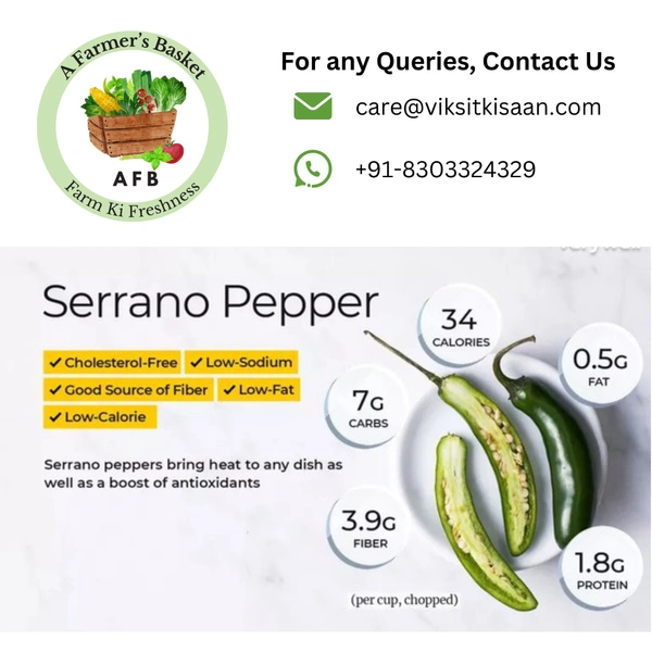 Green Chilli (Hari Mirch) - 250 Gm