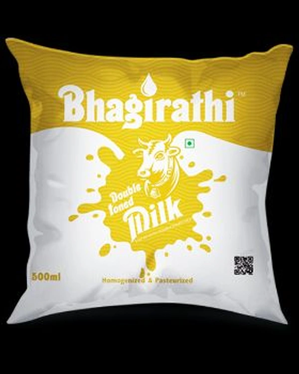 Bhagirathi Milk 500 Ml - White, Double Tonned, 60
