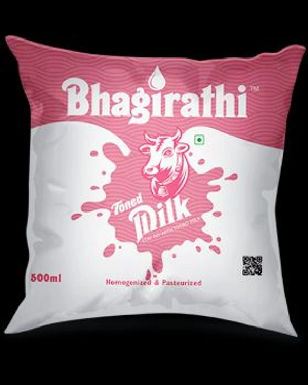 Bhagirathi Milk 500 Ml - White, Tonned, 1