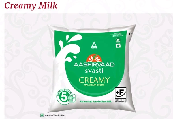 AASHIRVAAD SVASTI Milk 500ml - Creamy, 1