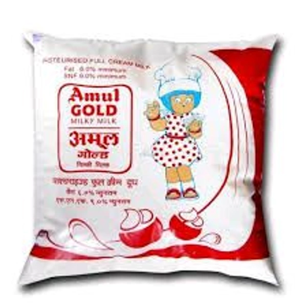 Amul Milk  - White, Gold, 24
