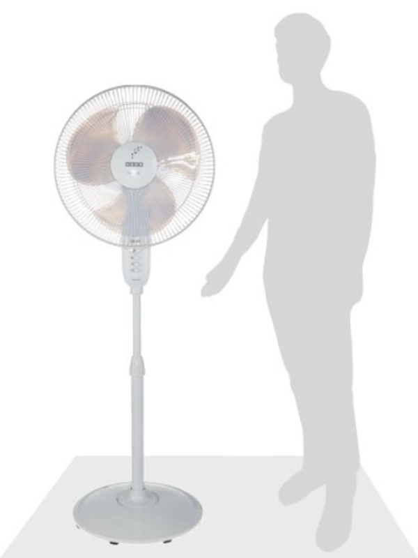 USHA Maxx Air 400mm 400 mm 3 Blade Pedestal Fan  - 400MM, WHITE, 2 YEAR