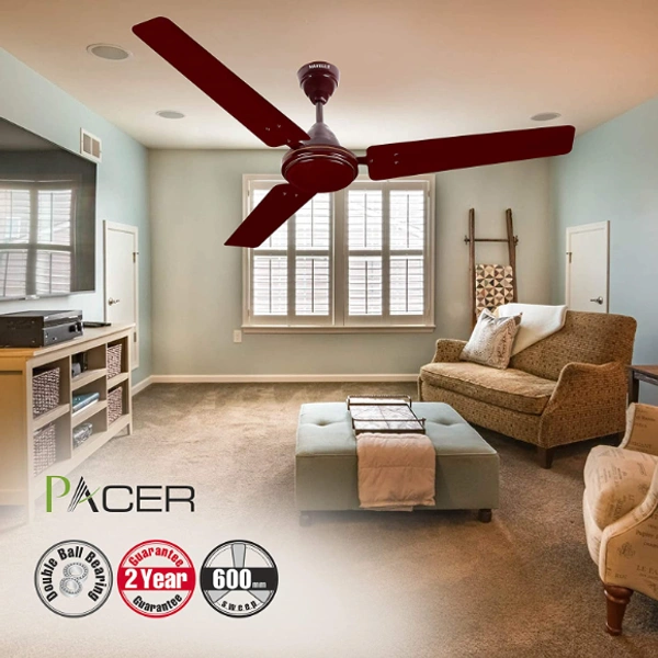 HAVELLS Pacer 1200 mm 3 Blade Ceiling Fan  (Brown) - 1200MM, BROWN, 2 YEAR