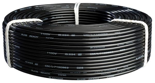 Anchor by Panasonic Advance FR 6.00 Sq.Mm. Blue 90 Meter Anchor by Panasonic Advance Fr 1100V High Voltage Industrial Cable - 6 MM, Red, Black, Blue, Yellow, NA