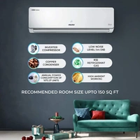 Voltas 1.5 Ton 3 Star Inverter Split AC (Copper 183VCZS White) - 1.5 Ton, White, 1 year on product, 1 year on condenser, 5 years on compressor