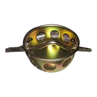 General Fan Box Six Hole Metal - Round, Golden, NA