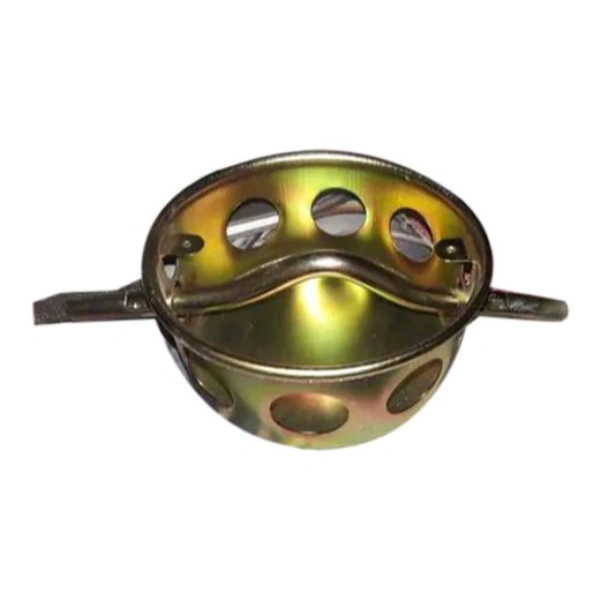 General Fan Box Six Hole Metal - Round, Golden, NA