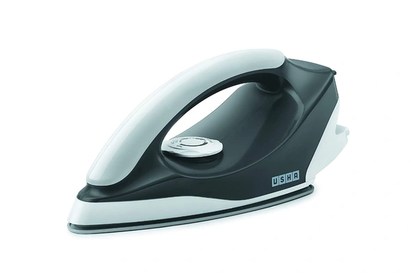 USHA Aurora 1000 W Dry Iron  (Grey) - 1000W, BLACK, WHITE, 2 years manufacturer?s warranty; Customer care