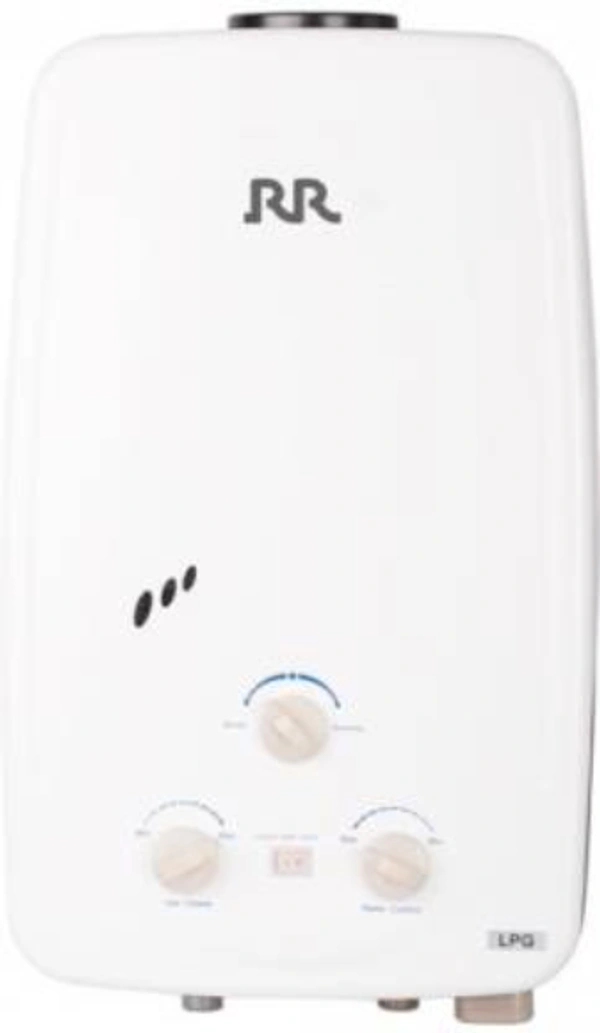 RR ELECTRIC 6 L Instant Water Geyser (GAS WATER GEYSER, White) - 6L, WHITE