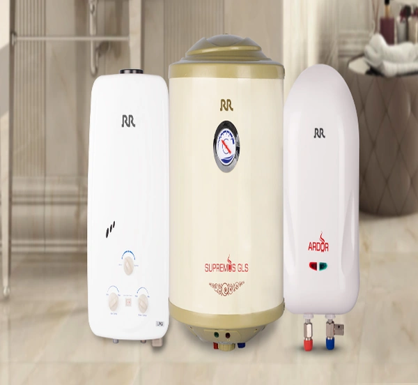 RR ELECTRIC 6 L Instant Water Geyser (GAS WATER GEYSER, White) - 6L, WHITE