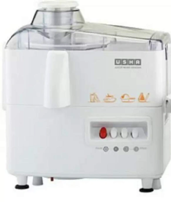 USHA Usha JMG 3345 230 W Juicer Mixer Grinder (White, 2 Jars) - 400W, WHITE, 2 Years USHA India Warranty