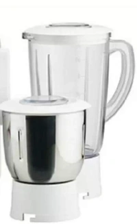 USHA Usha JMG 3345 230 W Juicer Mixer Grinder (White, 2 Jars) - 400W, WHITE, 2 Years USHA India Warranty