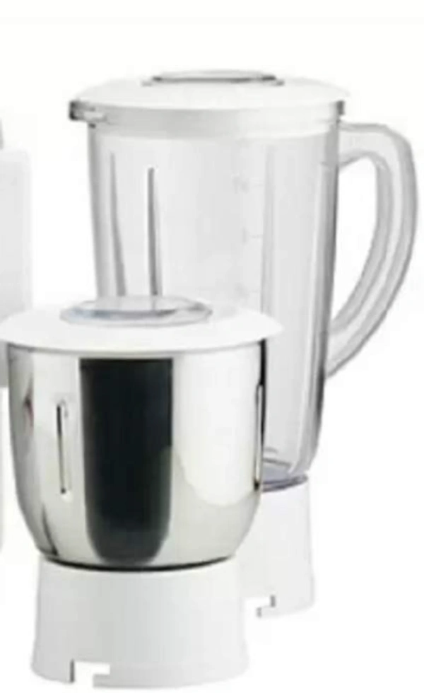 USHA Usha JMG 3345 230 W Juicer Mixer Grinder (White, 2 Jars) - 400W, WHITE, 2 Years USHA India Warranty
