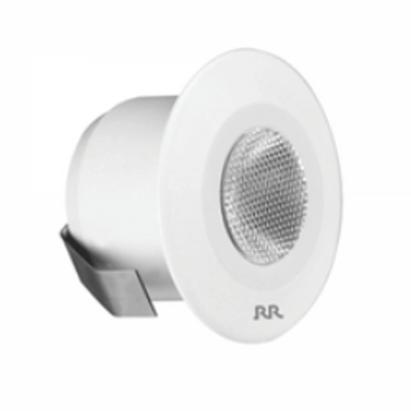 RR LIMPIAR LED SPOT LIGHT 2W ROUND RED - Diameter 39.4 mm, RED, 1 Year