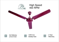 USHA Racer 1200MM BROWN 1200 mm 3 Blade Ceiling Fan  (Rich Ivory) - 1200MM, BROWN, 2 Year's Manufacturer Warranty
