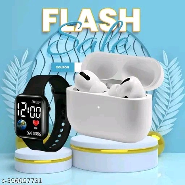 Tws Bluetooth Earbuds Plus Smart Watch Free
