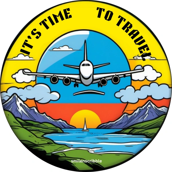 Pin cum Magnet  - TIME TO TRAVEL