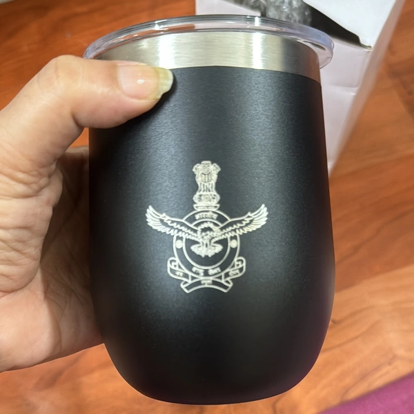Indian Air Force Tumbler: Salute the Skies - Black